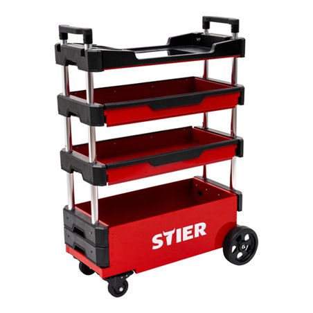 STIER Montagewagen klappbar 80kg Tragkraft LxBxH 700x380x535/950mm