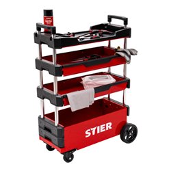 STIER Montagewagen klappbar 80kg Tragkraft LxBxH 700x380x535/950mm