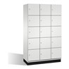 C+P Fächerschrank Cambio auf Sockel 15 Fächer Front Lichtgrau Korpus Lichtgrau