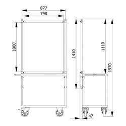 fetra Anbausatz Infektionsschutzrahmen 5900 für Modelle 2400, 2420