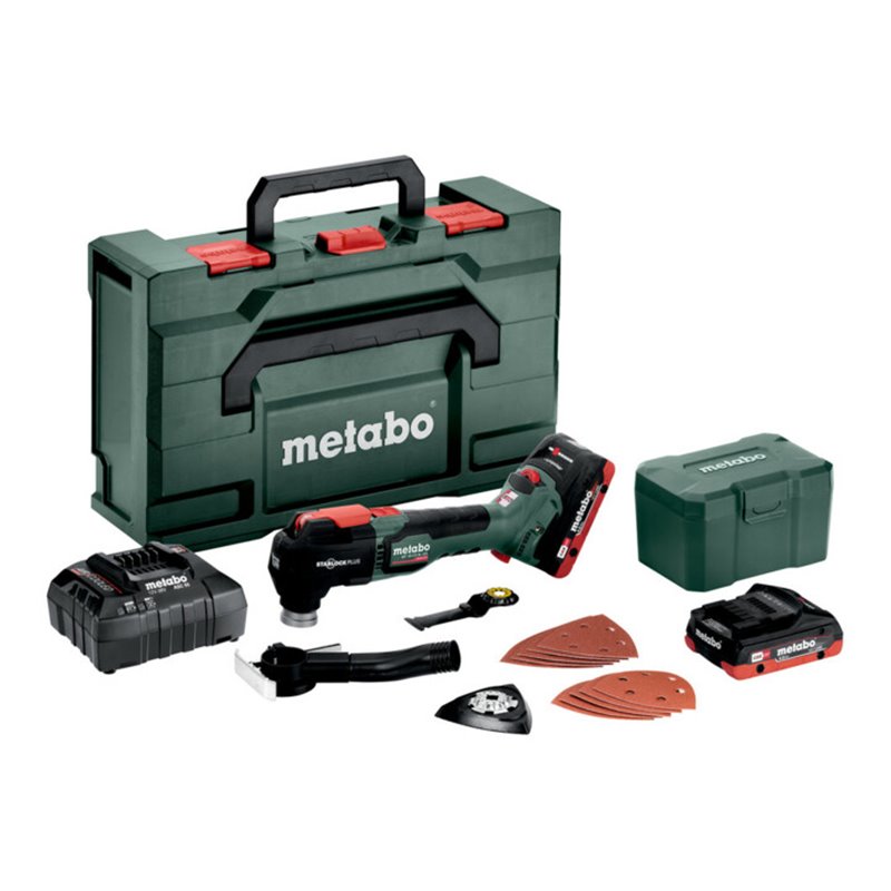 Metabo Akku-Multitool MT 18 LTX BL QSL metaBOX 145 L 18V 2x4Ah LiHD + ASC 55