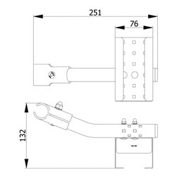 fetra Flaschenhalterung für Euro-Flaschen500ml - Stellfläche (BxT): 70 x 55 mm