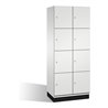 C+P Fächerschrank Cambio auf Sockel 8 Fächer Front Lichtgrau Korpus Lichtgrau