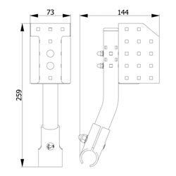 fetra Flaschenhalterung für Bode-Flaschen500ml - Stellfläche (BxT): 70 x 71 mm