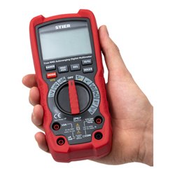 STIER Profi Multimeter 60mV - 1000V AC/DC CAT III 1000V CAT IV 600V VFD RMS