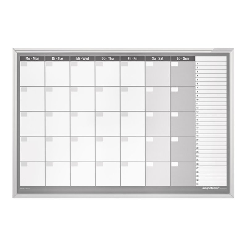 Magnetoplan Monatsplaner CC, 920 x 625 mm, 7 x 5