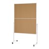 Magnetoplan Moderationstafel mit weißem Rahmen, klappbar, Kork, 1200 x 1500 mm
