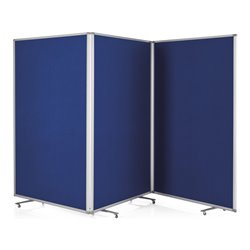 Magnetoplan Präsentationswand mobil, faltbar, royalblau