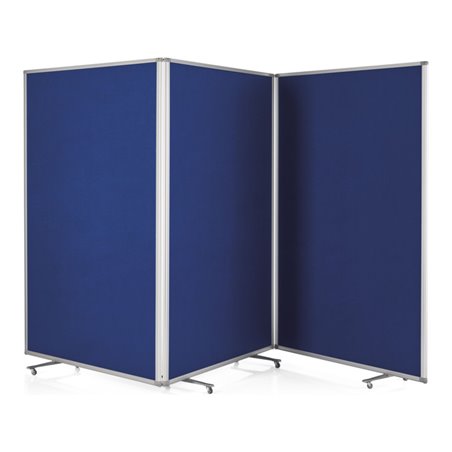 Magnetoplan Präsentationswand mobil, faltbar, royalblau