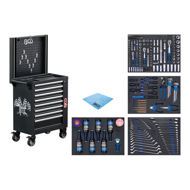 BGS Werkstattwagen 8 Schubladen mit 263 Werkzeugen