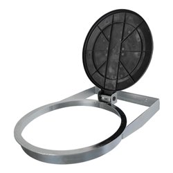 STIER Müllsackhalter zur Wandbefestigung schwarz für 120l Volumen BxTxH 550x370x100mm