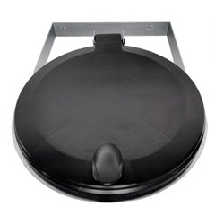 STIER Müllsackhalter zur Wandbefestigung schwarz für 120l Volumen BxTxH 550x370x100mm