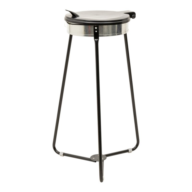 STIER Müllsackhalter schwarz für 120l Volumen BxTxH 515x515x935mm