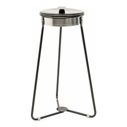 STIER Müllsackhalter schwarz für 120l Volumen BxTxH 515x515x935mm