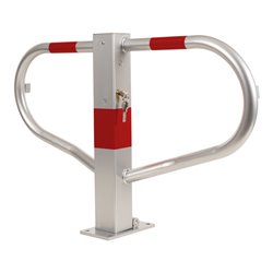 STIER Parkbügel umlegbar mit Zylinderschloss HxBxT 512x775x190mm