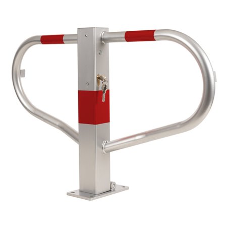 STIER Parkbügel umlegbar mit Zylinderschloss HxBxT 512x775x190mm