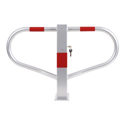 STIER Parkbügel umlegbar mit Zylinderschloss HxBxT 512x775x190mm