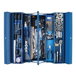 BGS Metall-Werkzeugkoffer inkl. Werkzeug-Sortiment 137 teilig