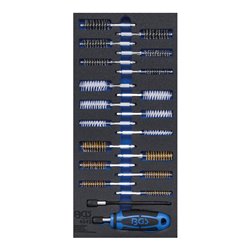 BGS Werkstattwageneinlage 1/3: Bürsten-Sortiment 20 teilig