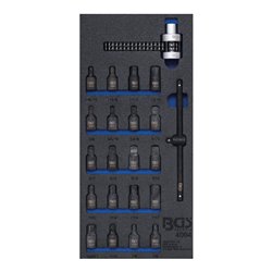 BGS Werkstattwageneinlage 1/3: Ölwannen-Einsätze / Ölfilterkettenschlüssel 22 teilig