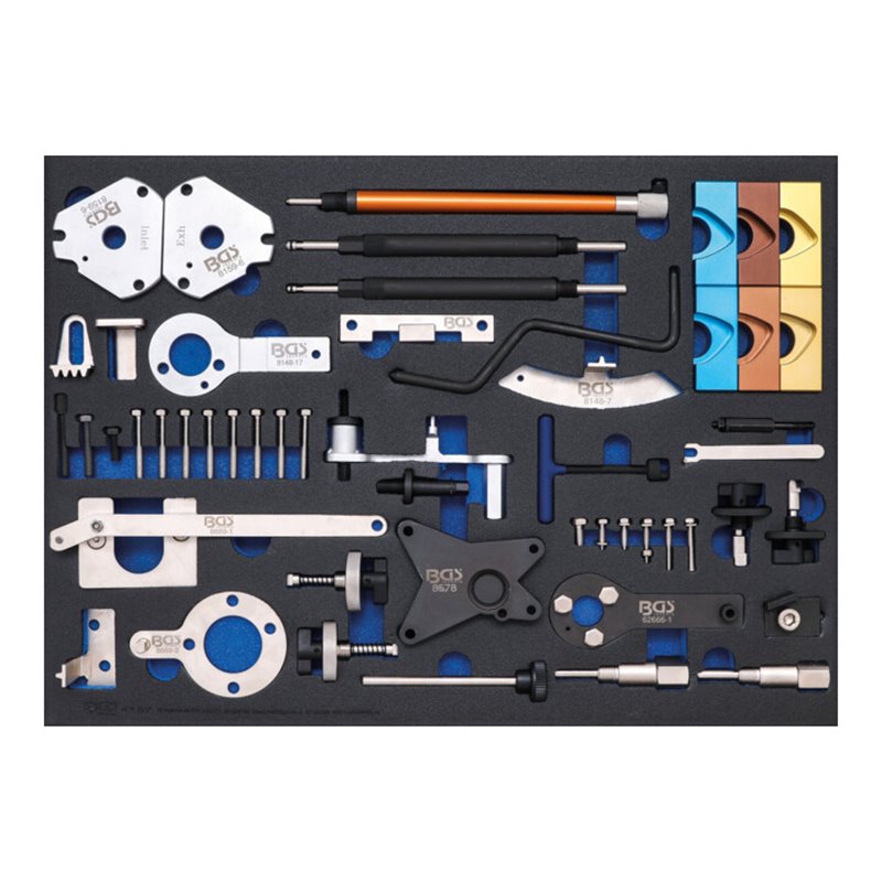 BGS Werkstattwageneinlage 3/3: Motor-Einstellwerkzeug-Satz für Fiat, Alfa, Lancia, Opel, Suzuki, Ford