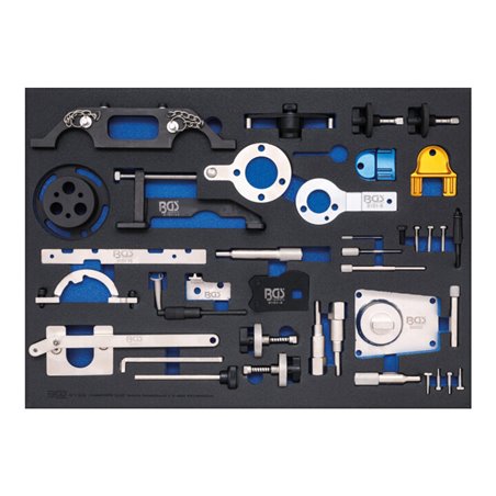 BGS Werkstattwageneinlage 3/3: Motor-Einstellwerkzeug-Satz für Opel, Chevrolet, Saab, Fiat, Lancia, Suzuki, Ford