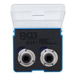 BGS Bremskolben-Rückstelladapter-Satz universal mit 2 & 3 Stiften 2 teilig