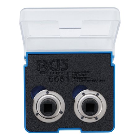 BGS Bremskolben-Rückstelladapter-Satz universal mit 2 & 3 Stiften 2 teilig