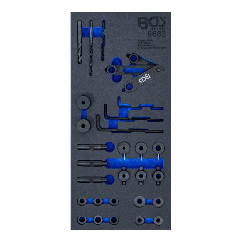 BGS Zylinderkopf-Bohrlehren-Werkzeug-Satz 28 teilig