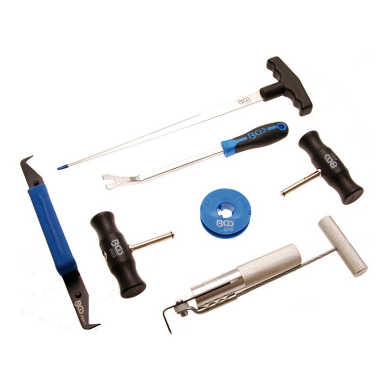 BGS Windschutzscheiben-Ausglaswerkzeug-Satz 7 teilig