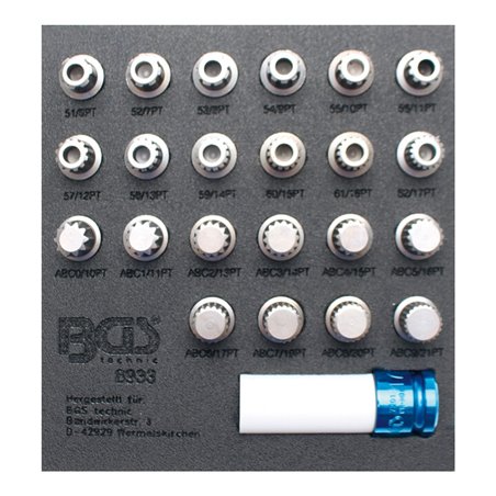 BGS Felgenschloss-Werkzeug-Satz für VAG 23 teilig