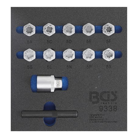 BGS Felgenschloss-Werkzeug-Satz für Mercedes-Benz 12 teilig