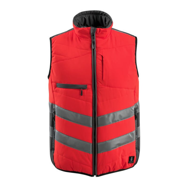 Mascot Grimsby Thermoweste hi-vis rot/dunkelanthrazit