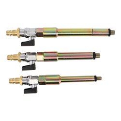 BGS Druckluftadapter-Satz für Glühkerzenbohrungen M8 x 1.0, M10x1.0, M10x1.25 3 teilig