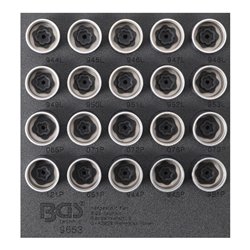 BGS Felgenschloss-Werkzeug-Satz 9653 für Volvo 20 teilig