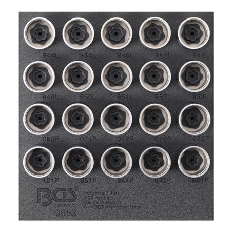 BGS Felgenschloss-Werkzeug-Satz 9653 für Volvo 20 teilig