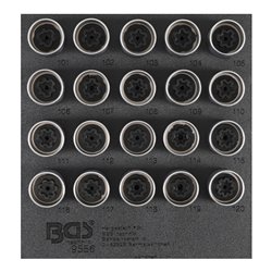 BGS Felgenschloss-Werkzeug-Satz für Opel (Typ A) 20 teilig