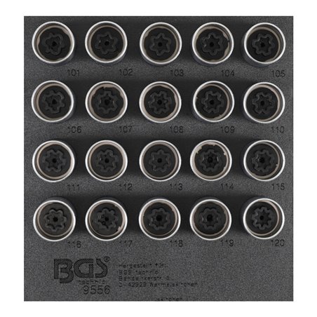 BGS Felgenschloss-Werkzeug-Satz für Opel (Typ A) 20 teilig