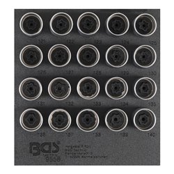 BGS Felgenschloss-Werkzeug-Satz für Opel (Typ C) 20 teilig