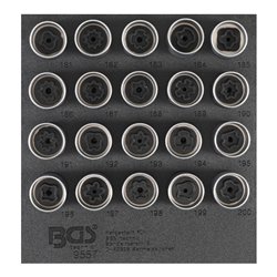 BGS Felgenschloss-Werkzeug-Satz für Opel (Typ B) 20 teilig