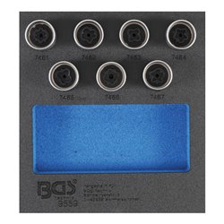 BGS Felgenschloss-Werkzeug-Satz für Opel (Typ D) 7 teilig