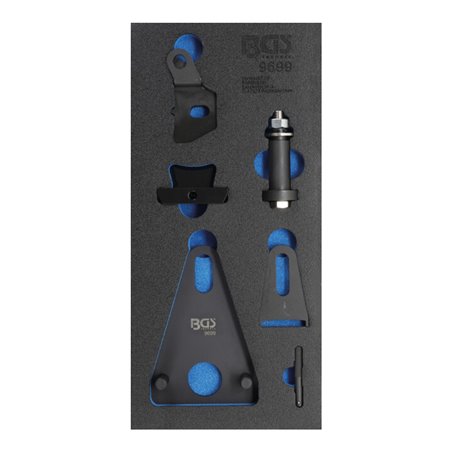 BGS Schwungrad-/Kurbelwellen-Riemenscheiben-Blockier- und Stirndeckeltrenn-Werkzeug-Satz für Renault, Nissan