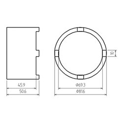 BGS Gegenhalteschlüssel für Kurbelwellen-Riemenscheiben für VW, Seat 1.6 l