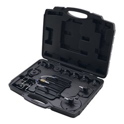 BGS Do it yourself Druckluft-Bremsenentlüfter- und Adapter-Satz 17 teilig