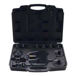 BGS Do it yourself Druckluft-Bremsenentlüfter- und Adapter-Satz 17 teilig