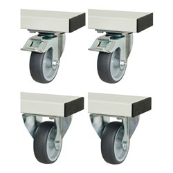 RAU Rollensatz für Serie adlatus 300+600 2 Lenkrollen 2 Bockrollen