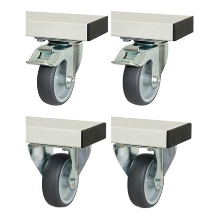 RAU Rollensatz für Serie adlatus 300+600 2 Lenkrollen 2 Bockrollen