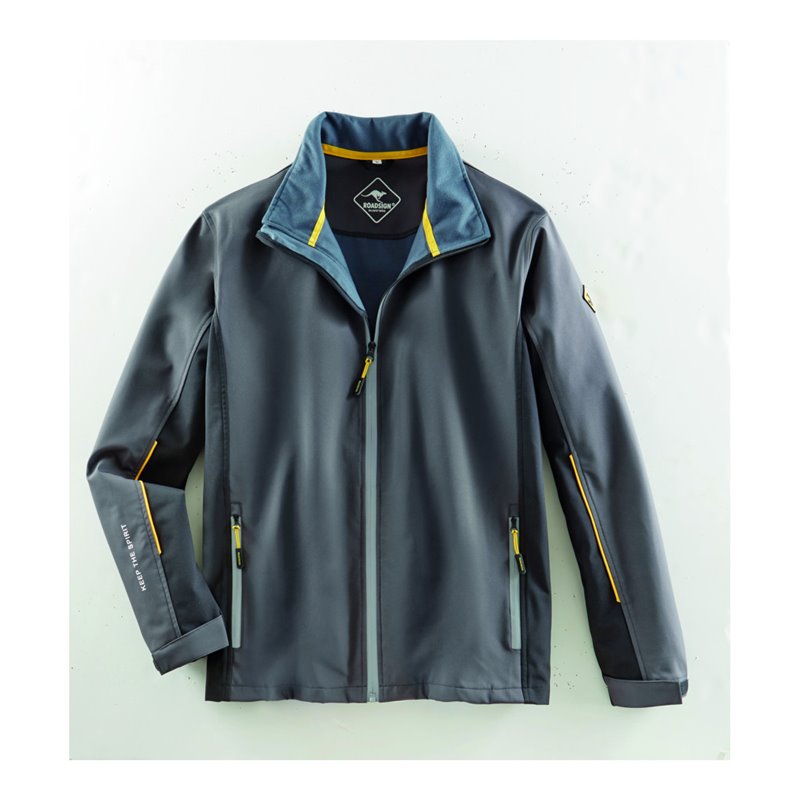 Roadsign Softshelljacke anthrazit/gelb