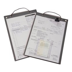 Auftragstasche m.Klettverschluss u.2 Fächer DIN A4 schwarz VE10 St.