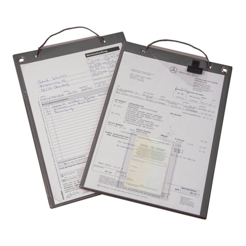 Auftragstasche m.Klettverschluss u.2 Fächer DIN A4 schwarz VE10 St.